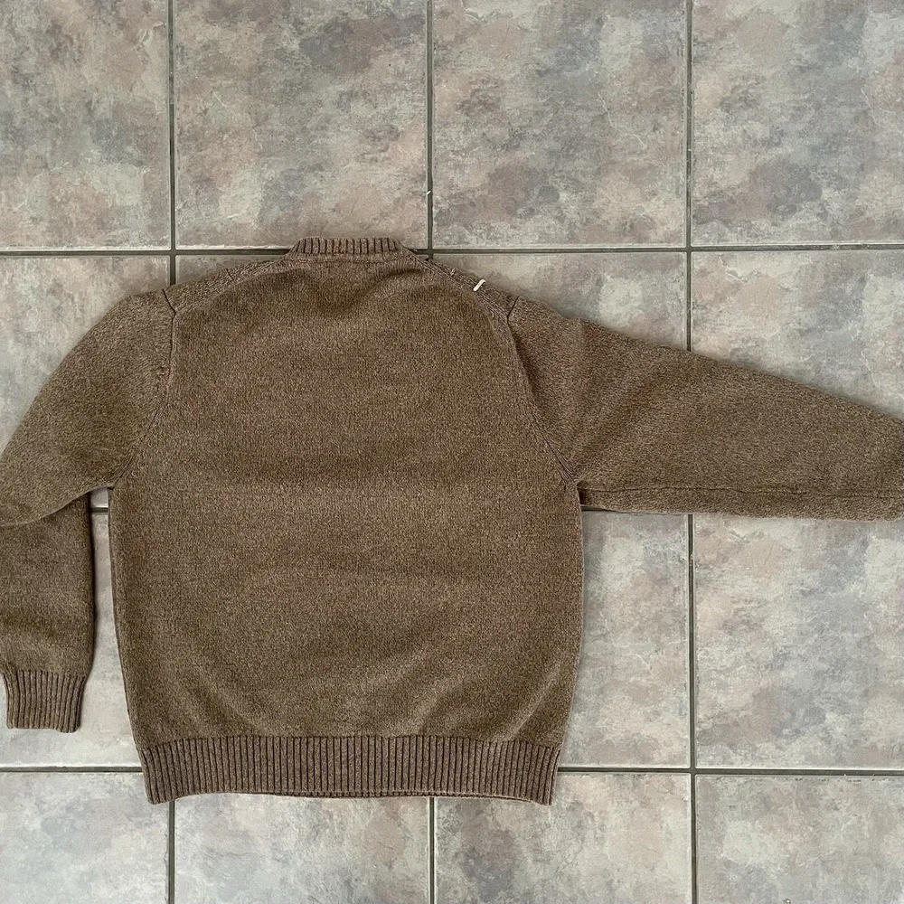 Geoffrey Beene Brown Crew Neck‎ Cotton sweater Size XL Cottagecore Preppy - Picture 4 of 4